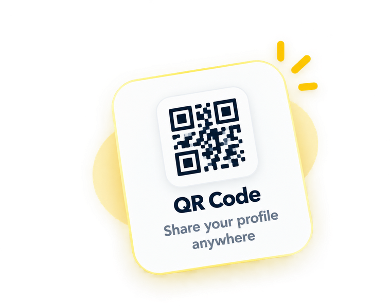 QR code sharing card